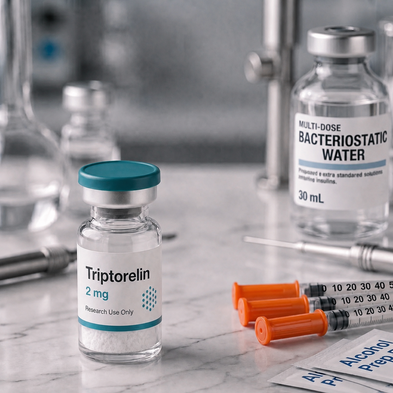 Triptorelin, mock product photograph
