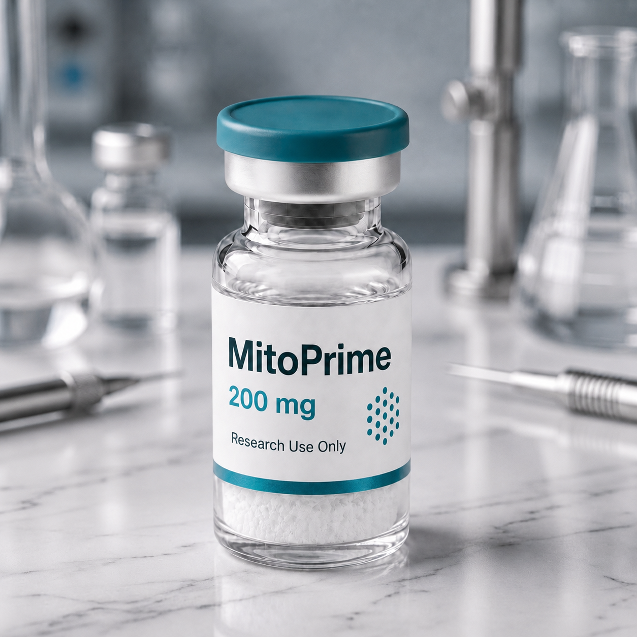MitoPrime blend (NAD+ / MOTS-c / 5-Amino-1MQ) vial