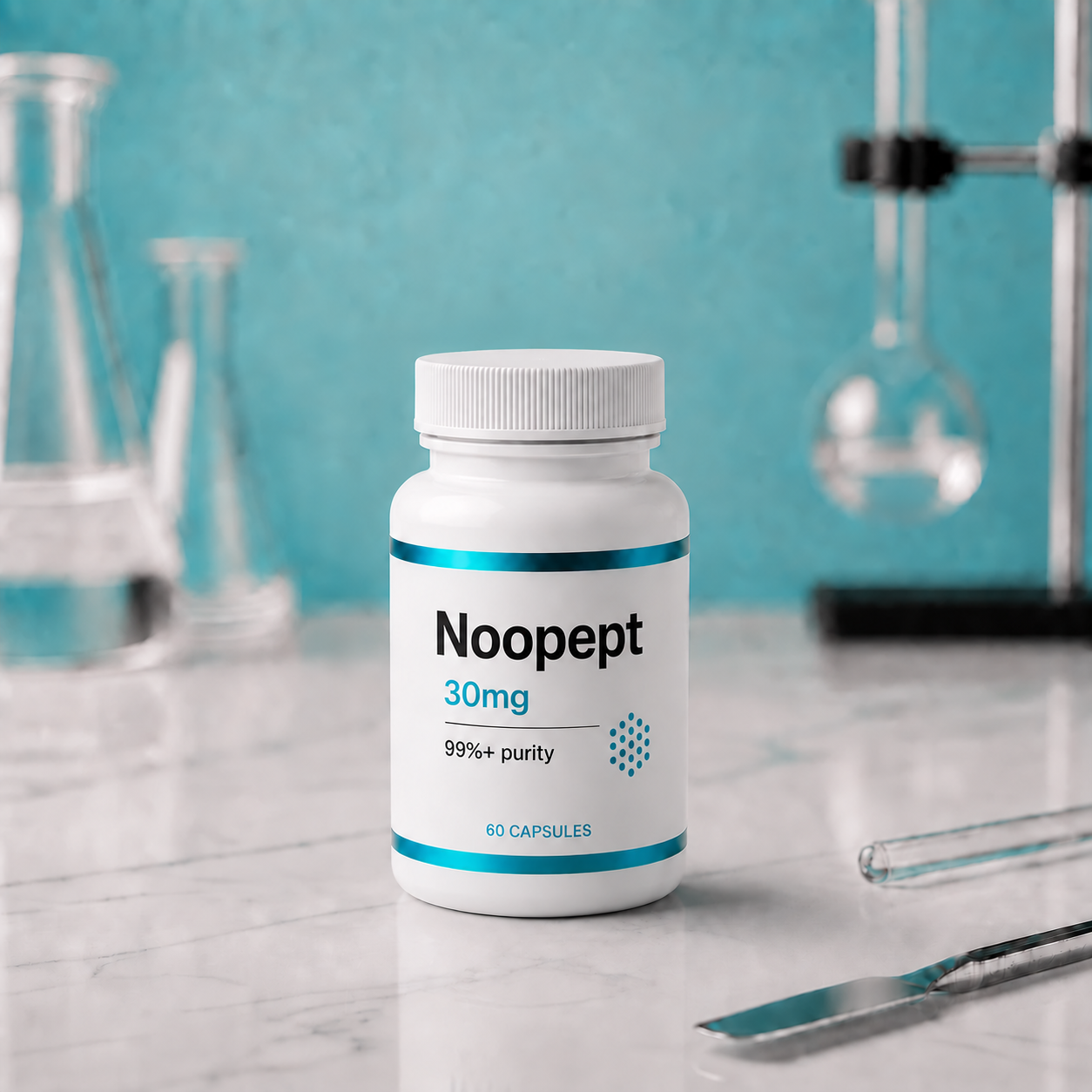 Noopept (Omberacetam), mock product photograph