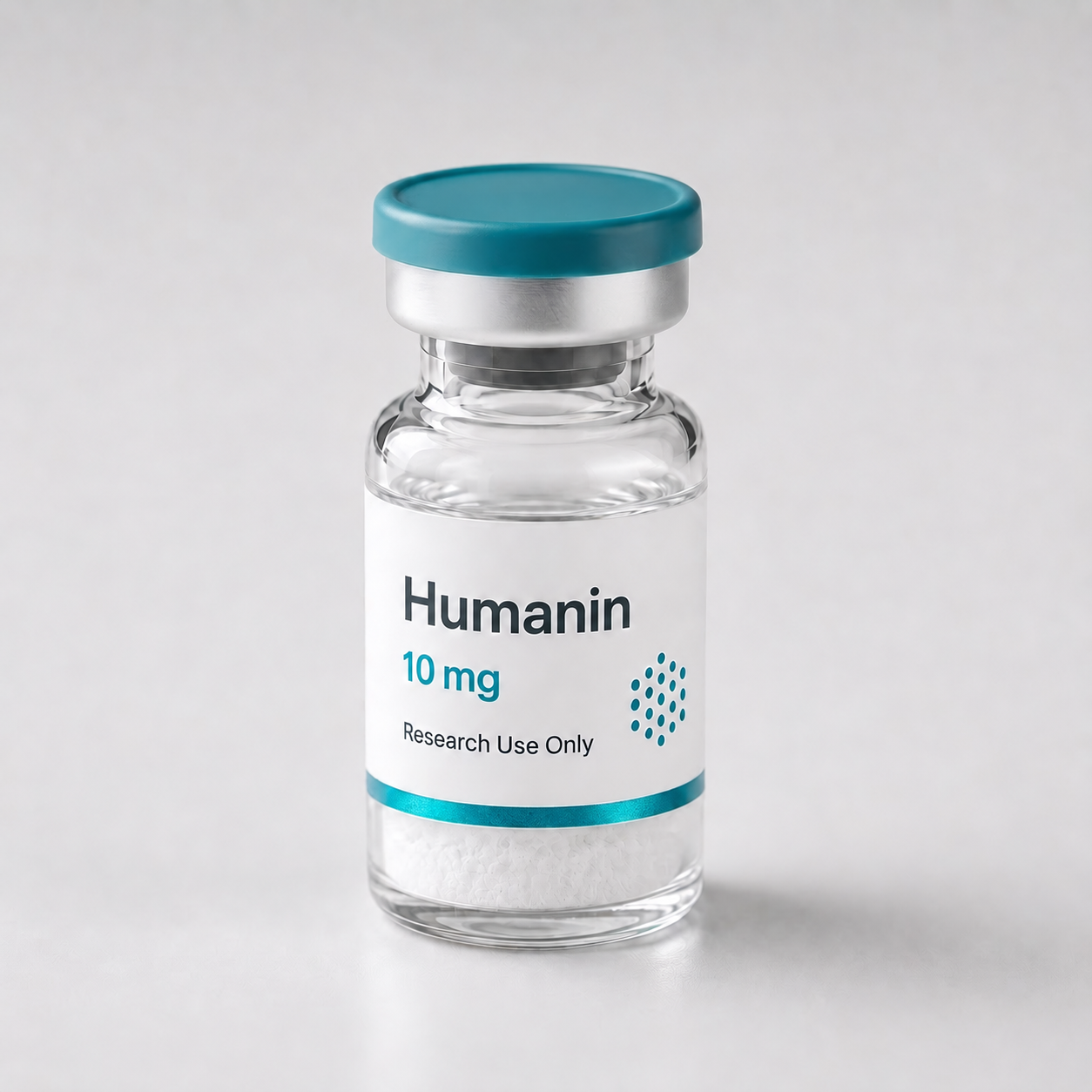 Humanin vial, mock product photograph