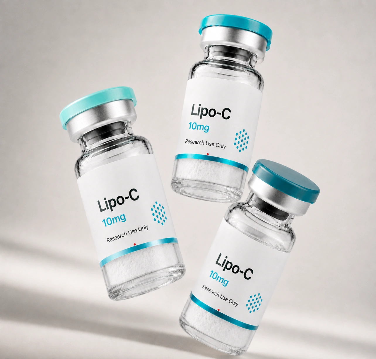 Lipo-C (MIC blend) vial, mock product photograph, view 3