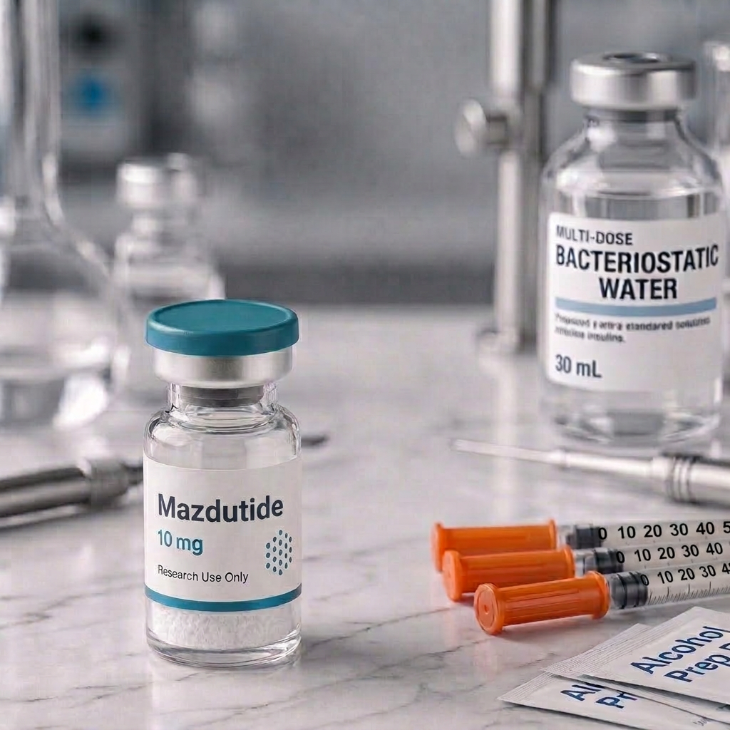 Mazdutide, mock product photograph