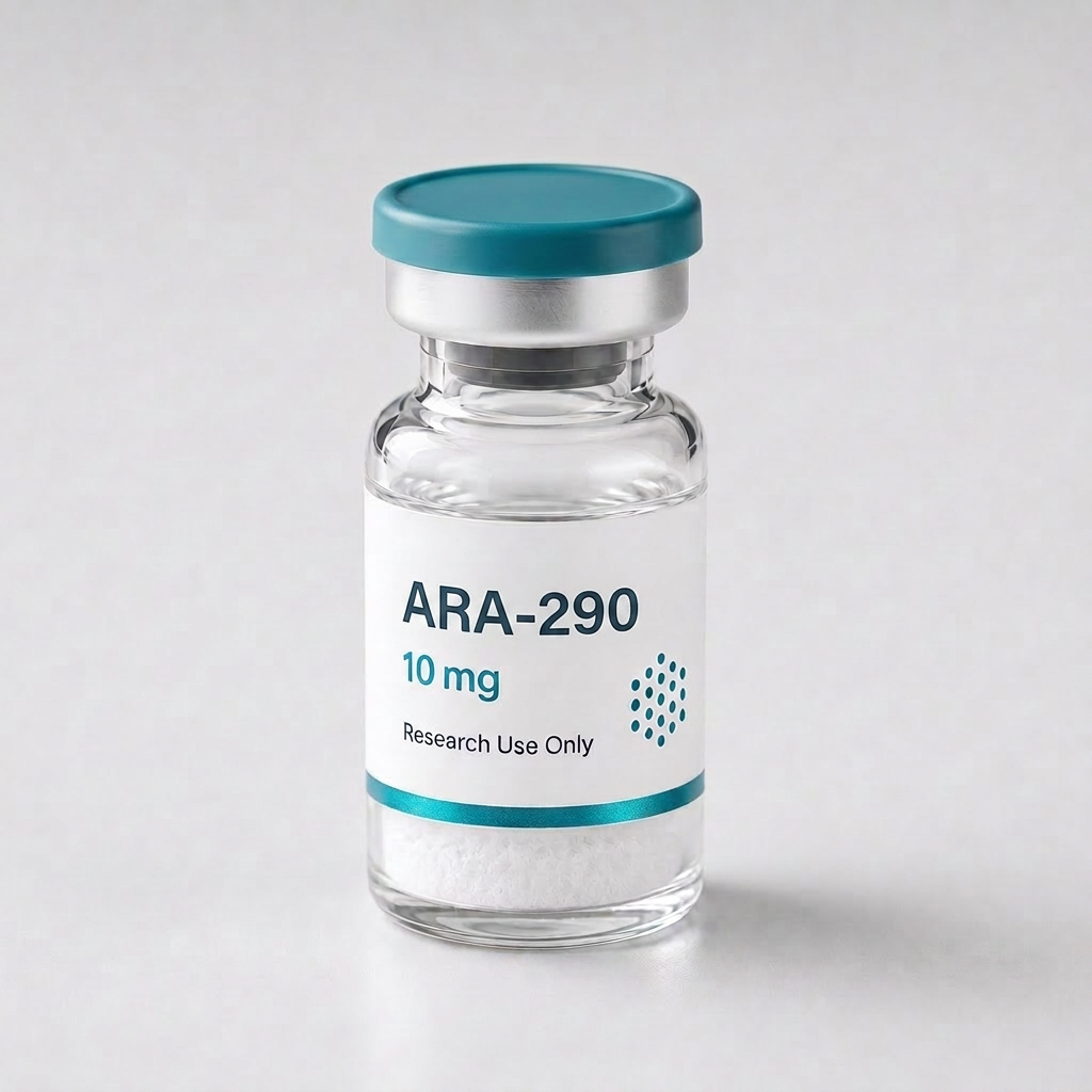 ARA-290 (Cibinetide) vial, mock product photograph