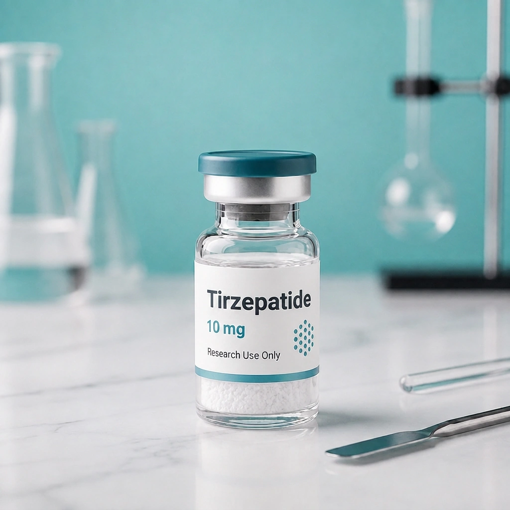 Tirzepatide, mock product photograph