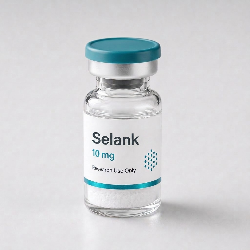 Selank vial, mock product photograph