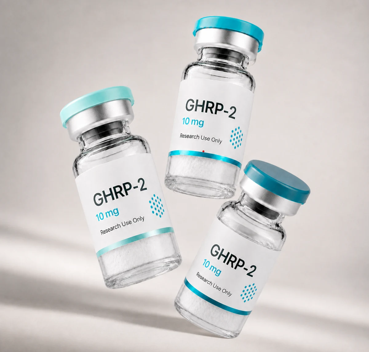 GHRP-2 vial, mock product photograph, view 3