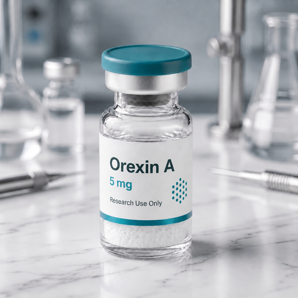 Orexin A vial, mock product photograph