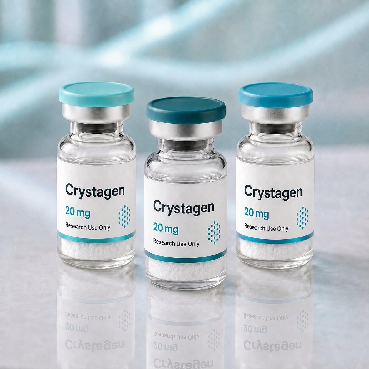 Crystagen, mock product photograph
