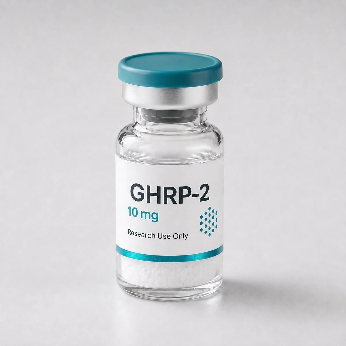 GHRP-2 vial, mock product photograph, view 2