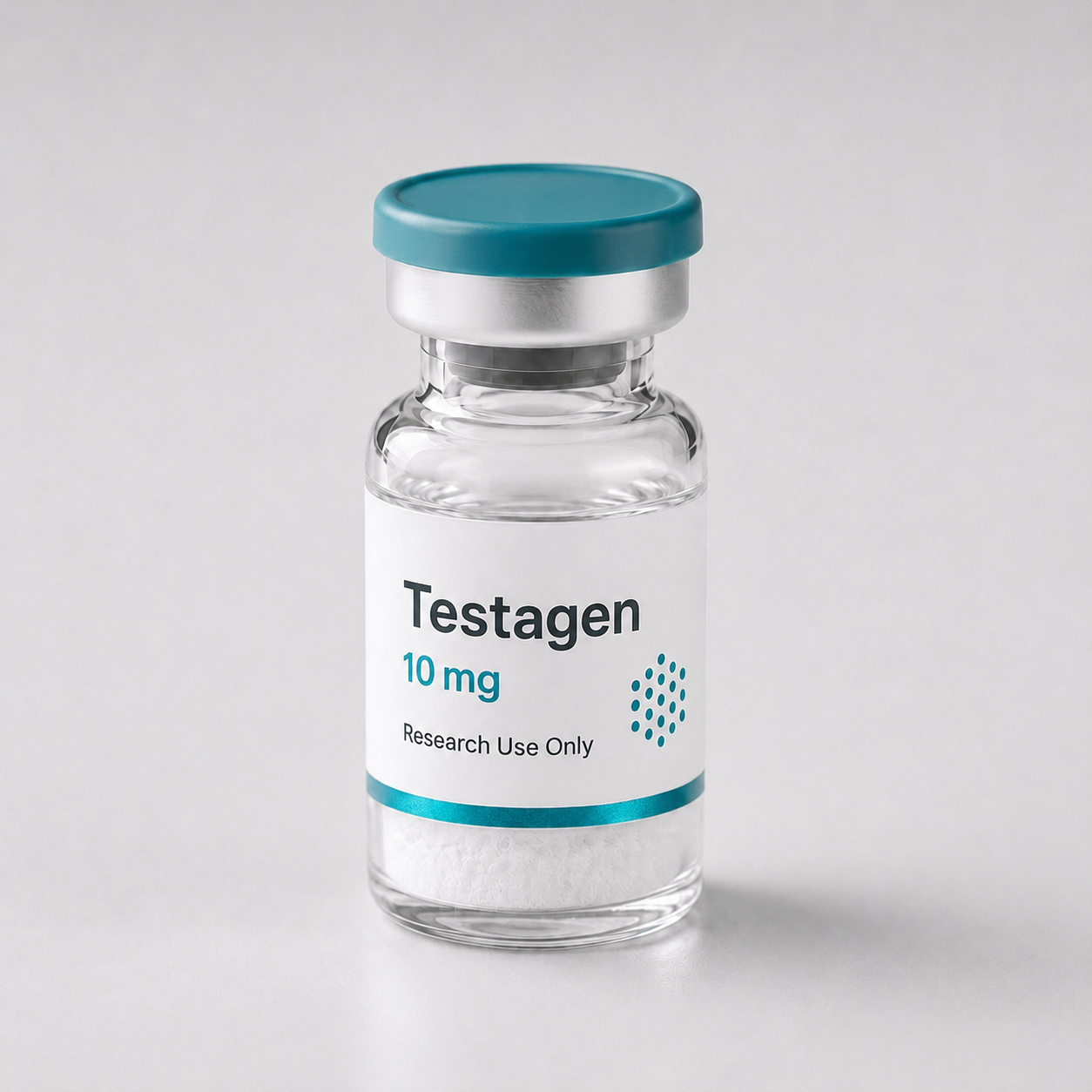 Testagen vial, mock product photograph