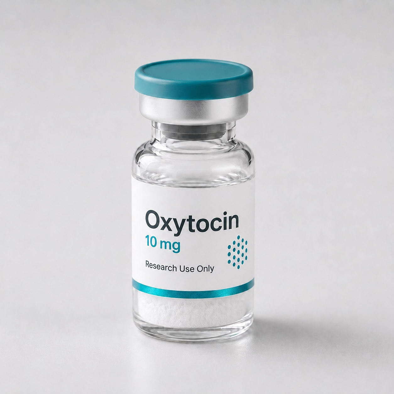 Oxytocin vial, mock product photograph