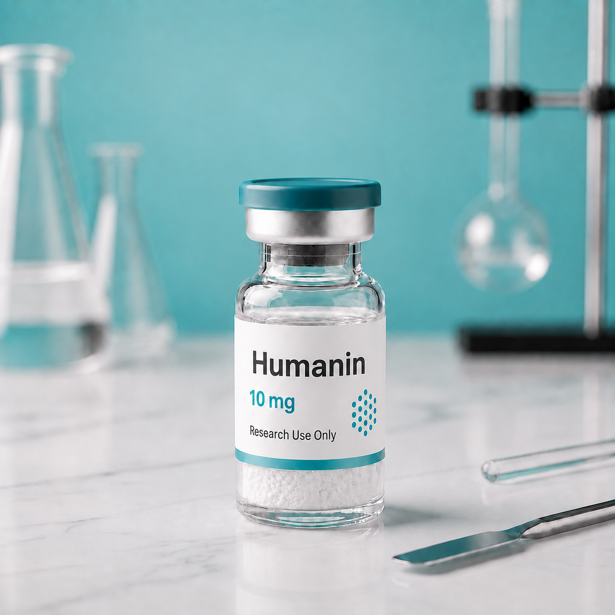 Humanin, mock product photograph
