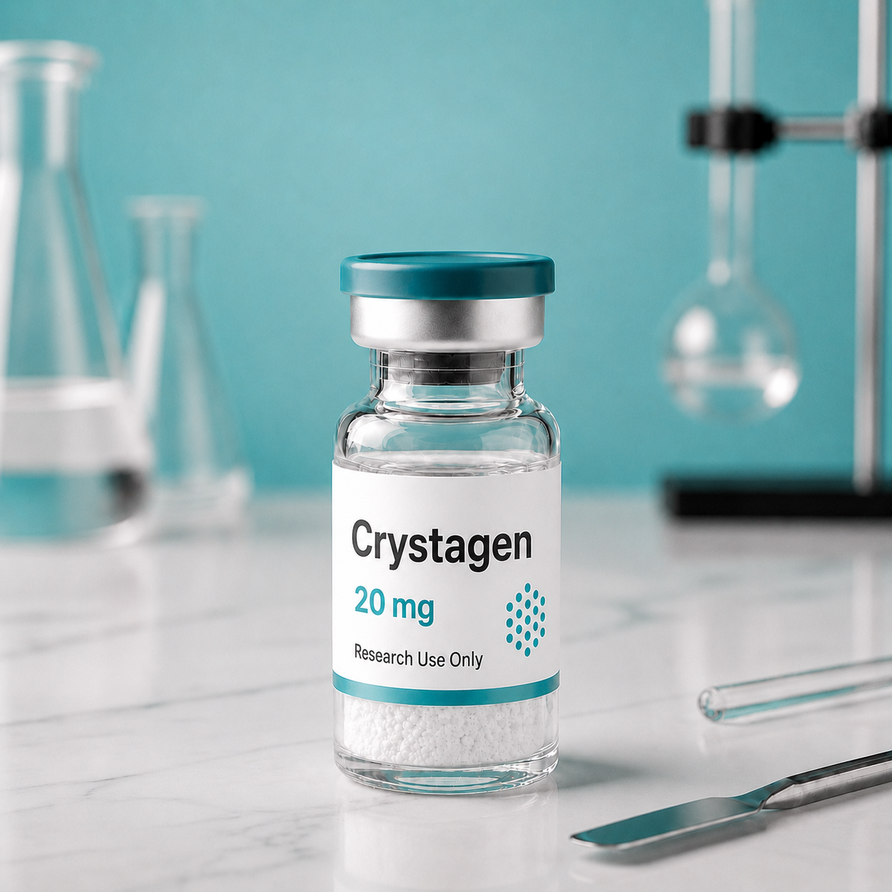 Crystagen, mock product photograph
