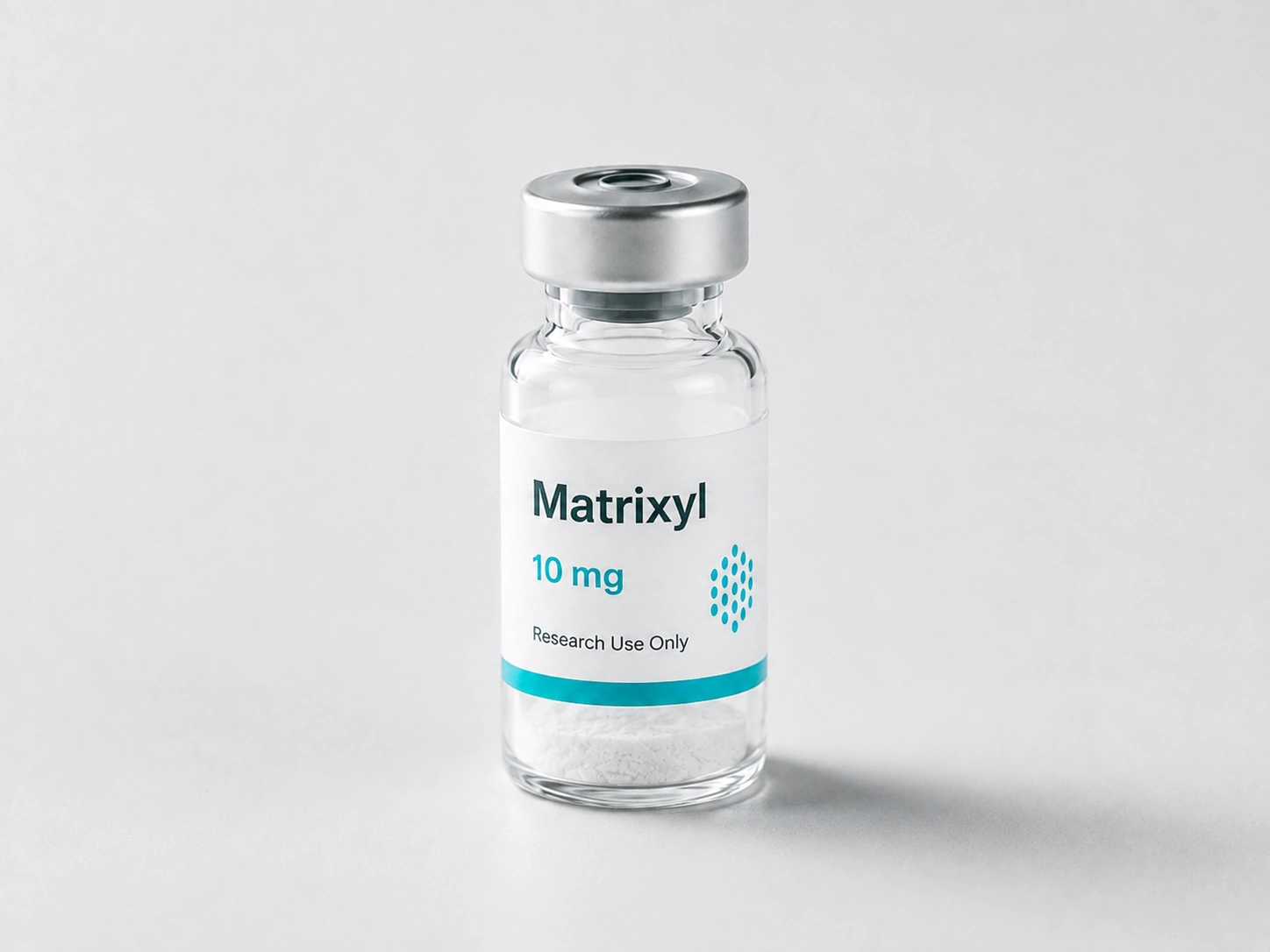 Research vial labeled Matrixyl containing white powder