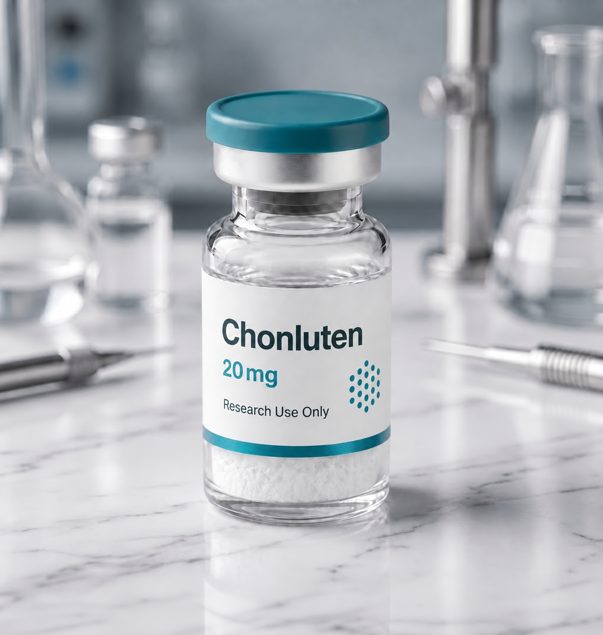 Chonluten vial, mock product photograph