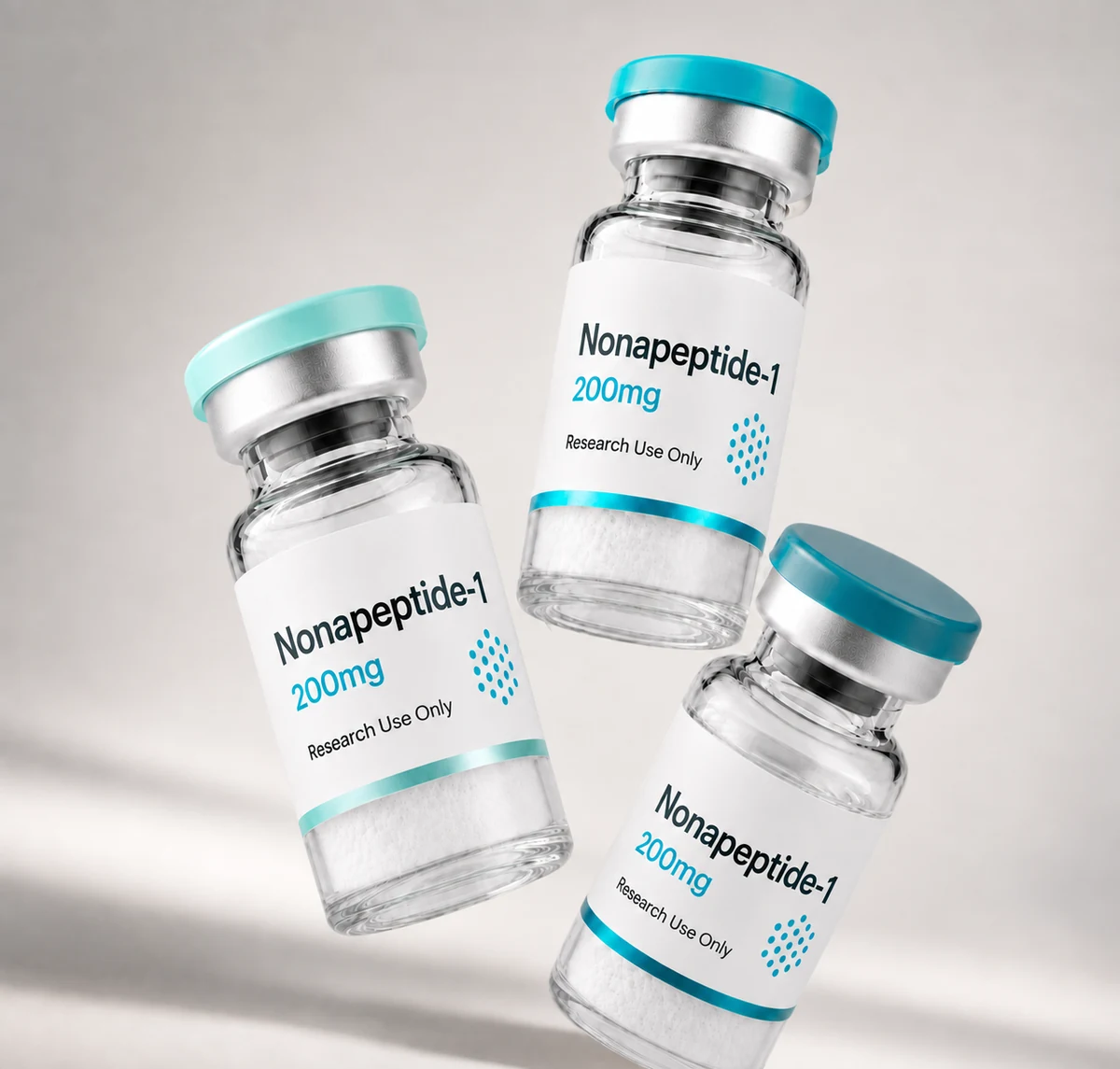 Nonapeptide-1 (Melanostatine-5) vial, mock product photograph, view 3