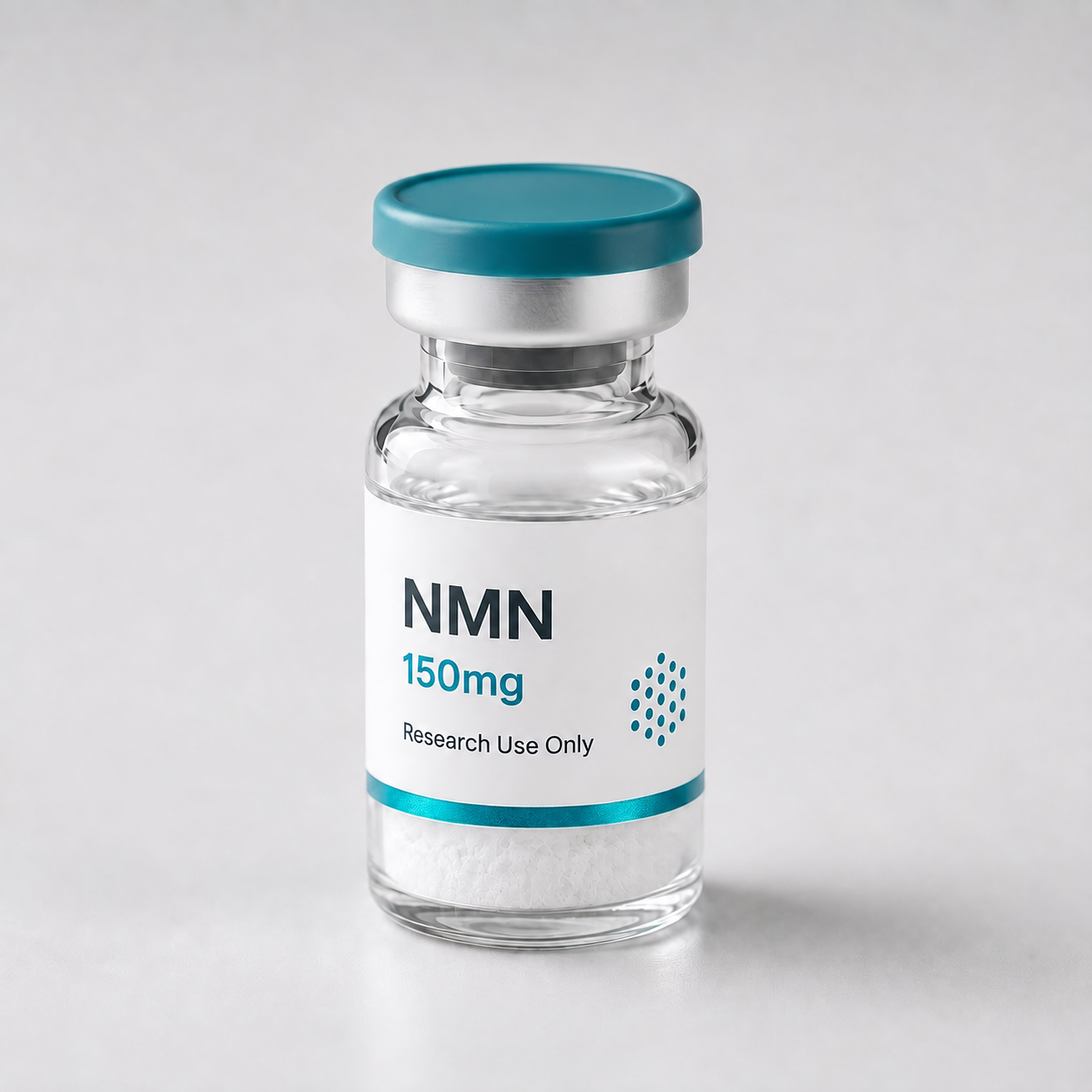 NMN vial, mock product photograph
