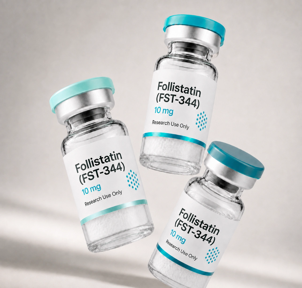 Follistatin (FST-344) vial, mock product photograph, view 3