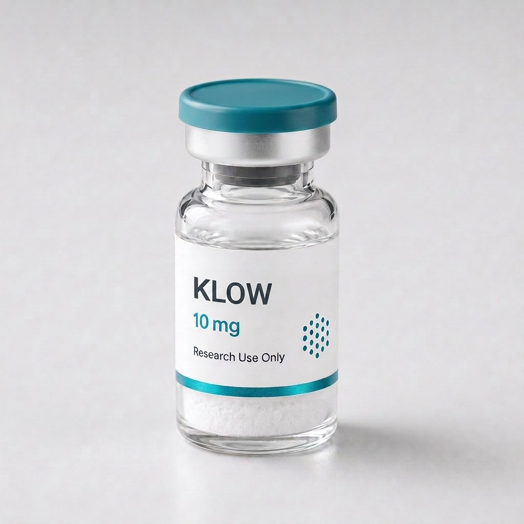 KLOW blend vial, mock product photograph