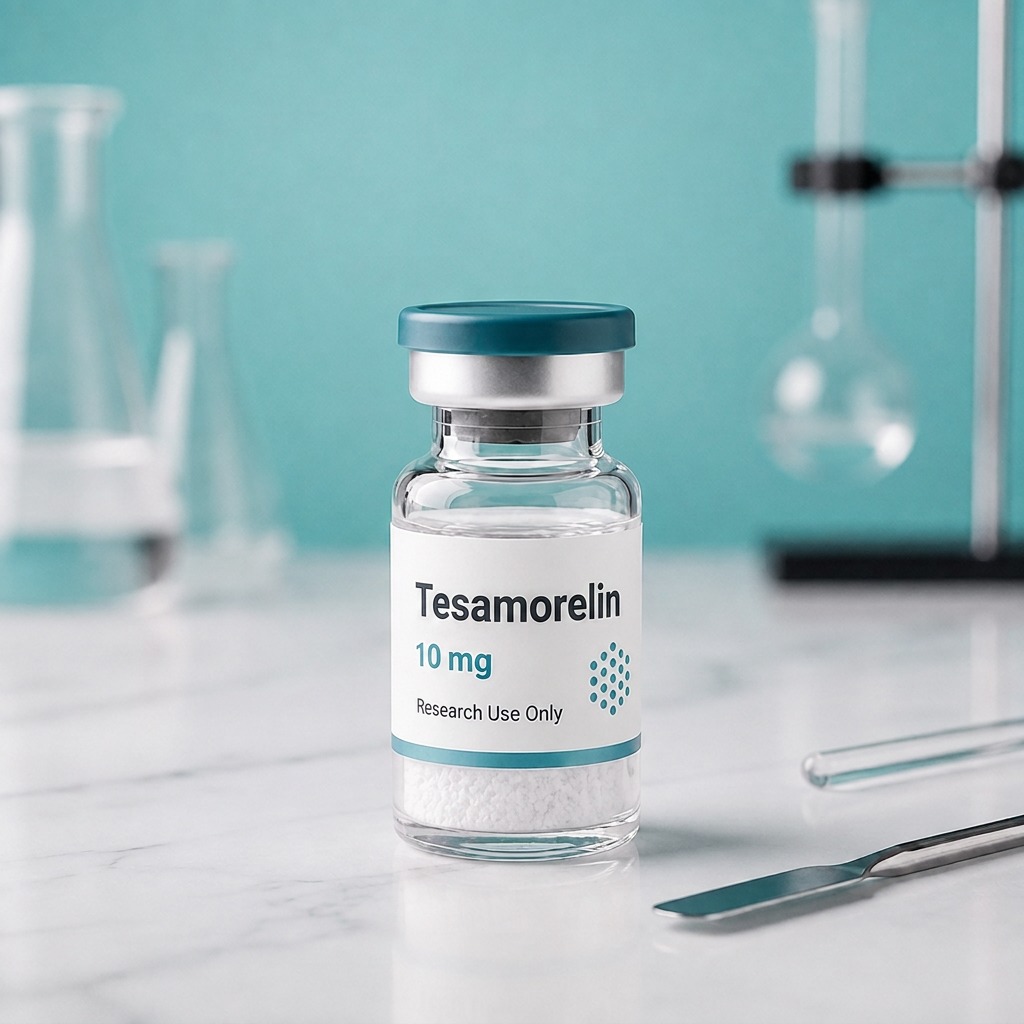 Tesamorelin, mock product photograph