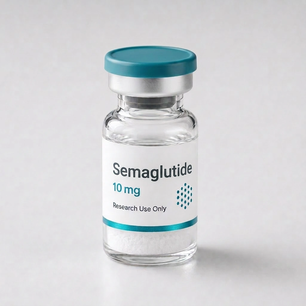Semaglutide vial, mock product photograph