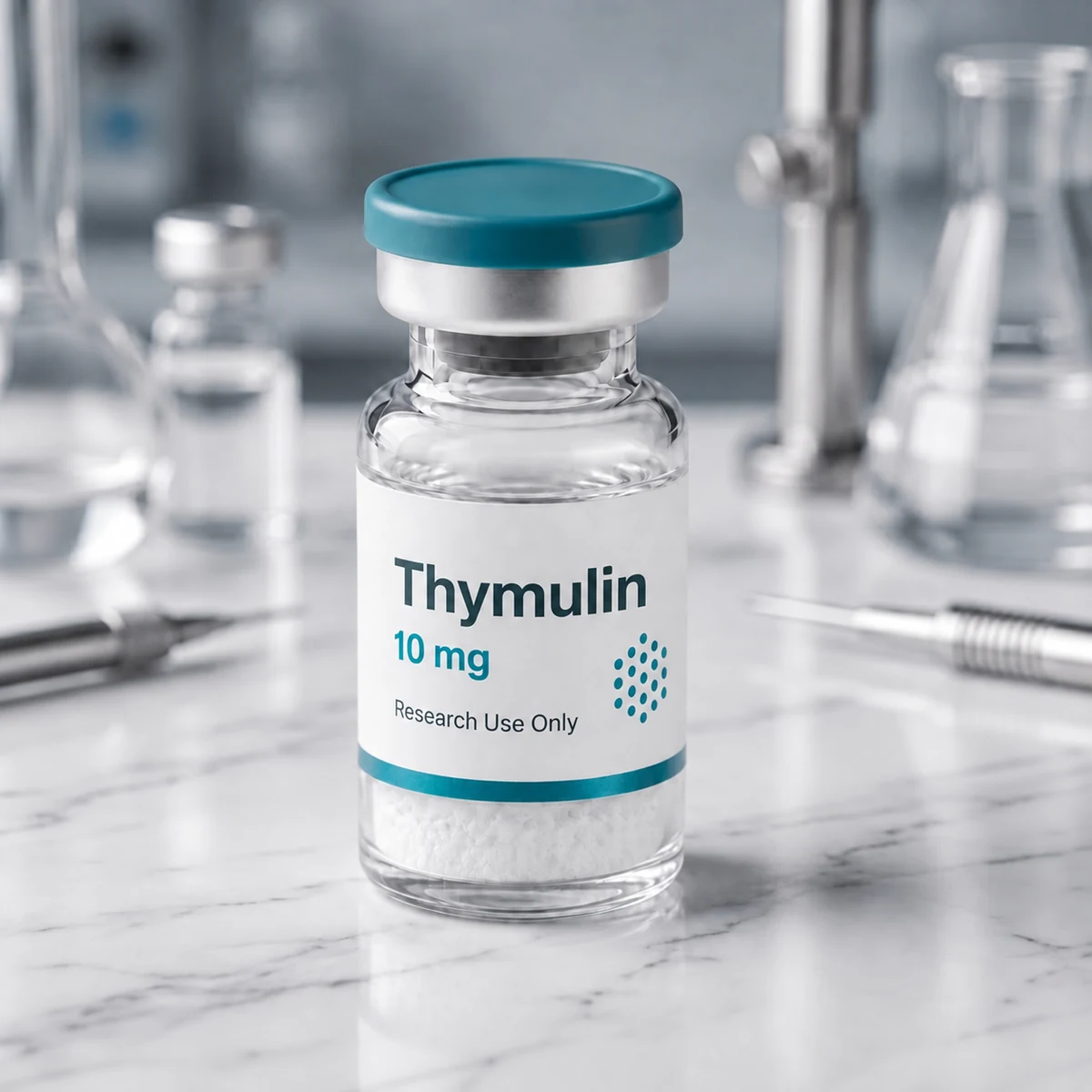 Thymulin vial, mock product photograph