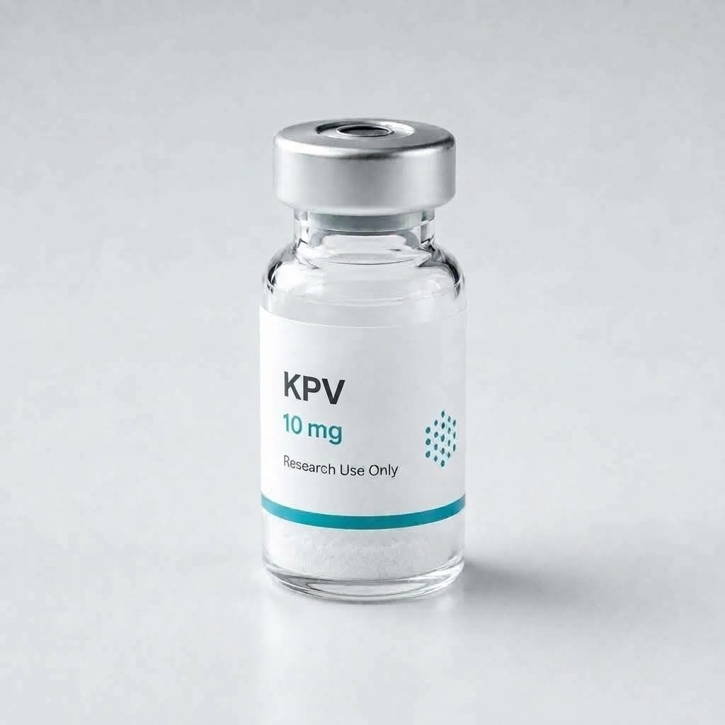 KPV research vial on a pale surface