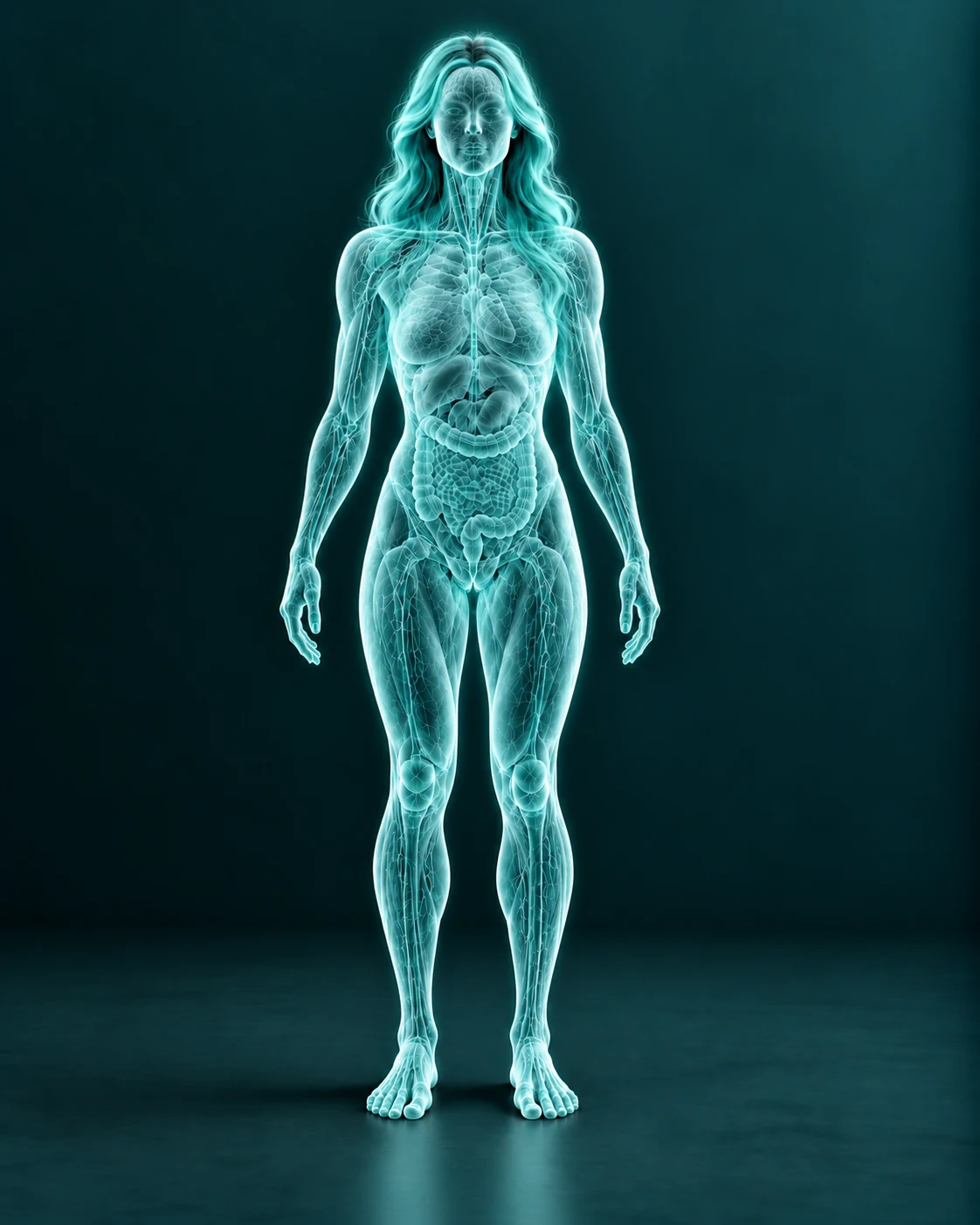 Anatomical illustration highlighting the whole body