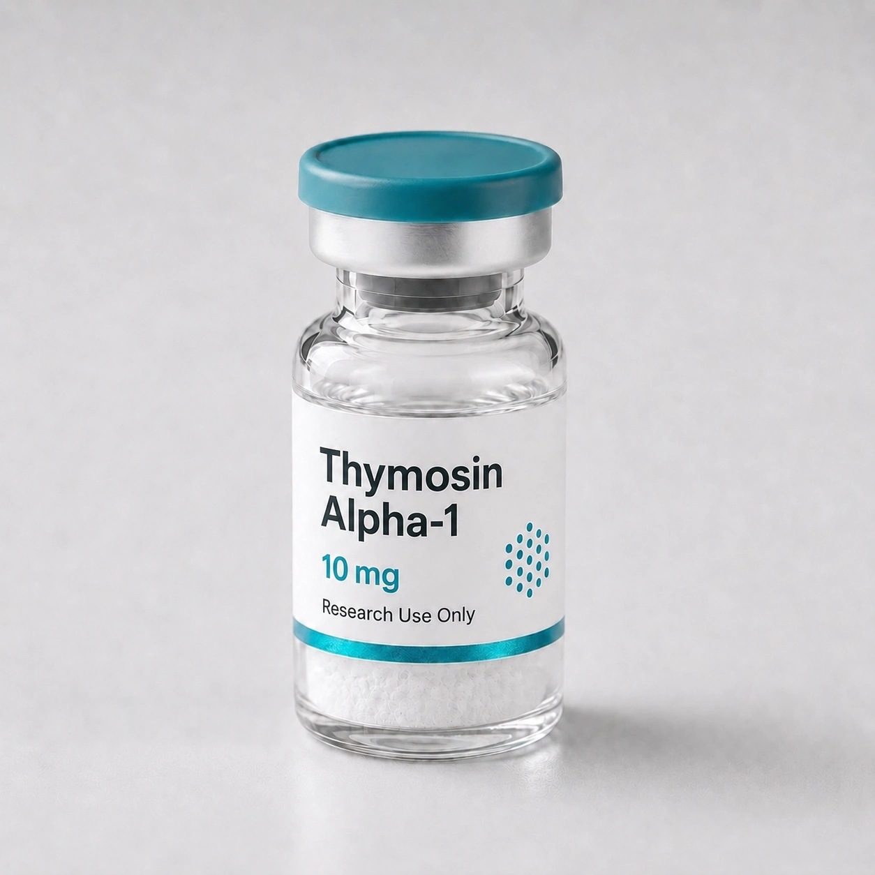 Thymosin Alpha-1 vial, mock product photograph