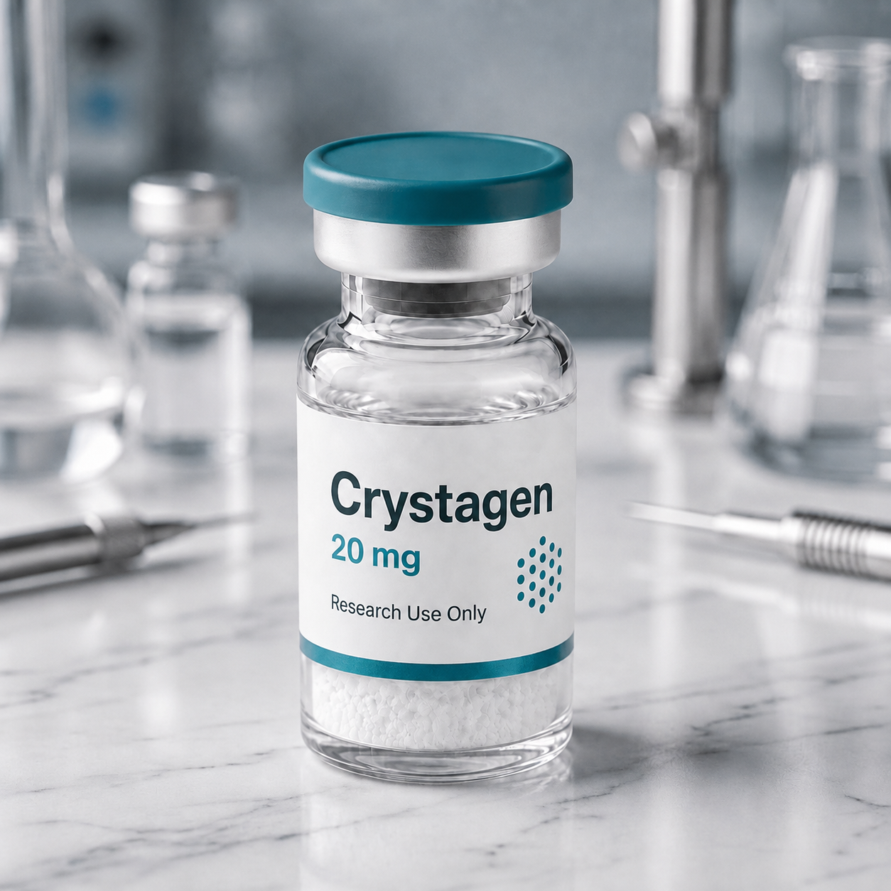 Crystagen vial