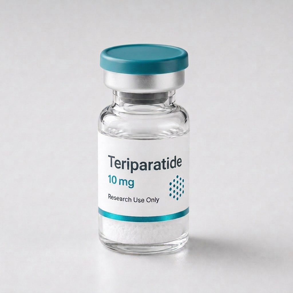 Teriparatide (Forteo) vial, mock product photograph, view 2