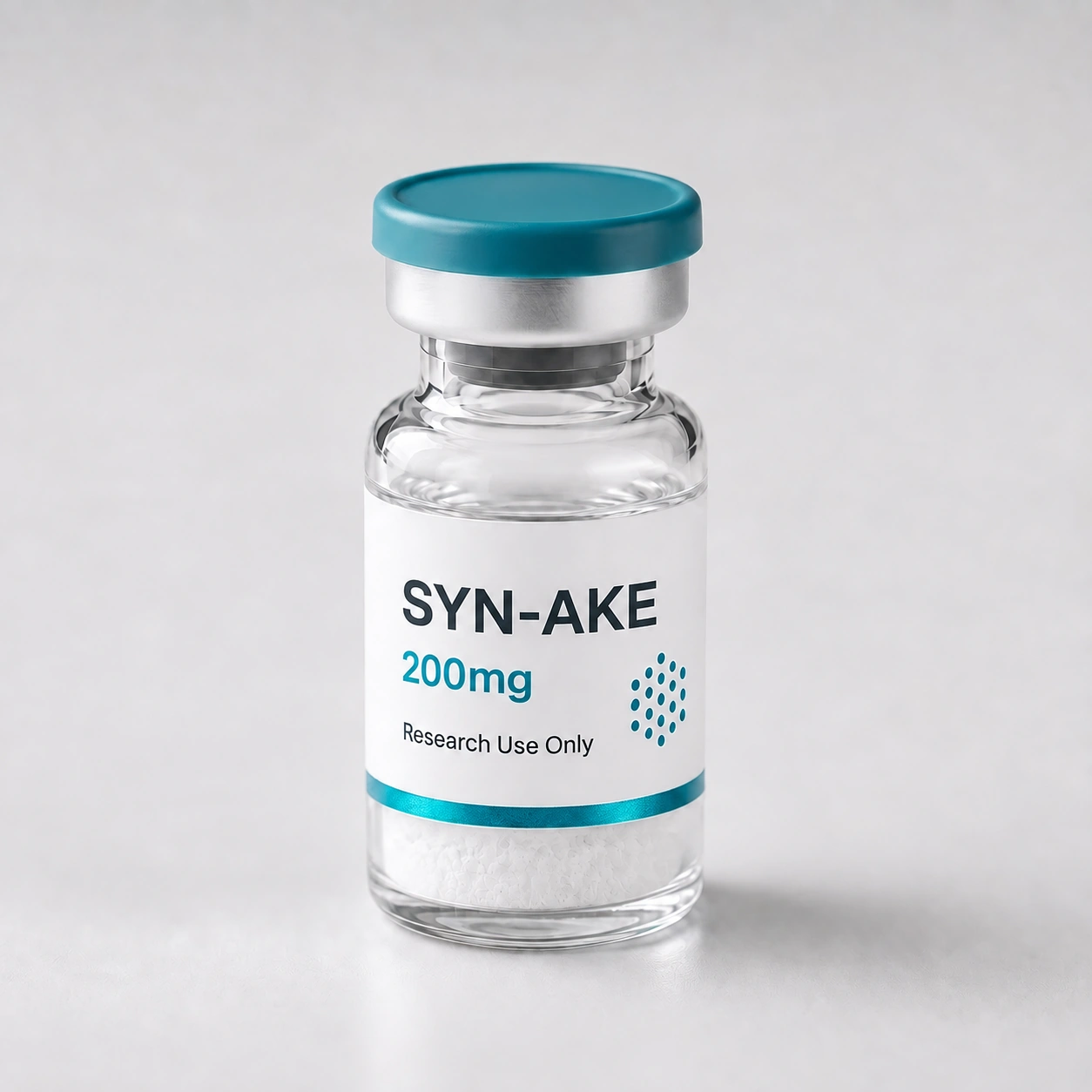 SYN-AKE vial, mock product photograph