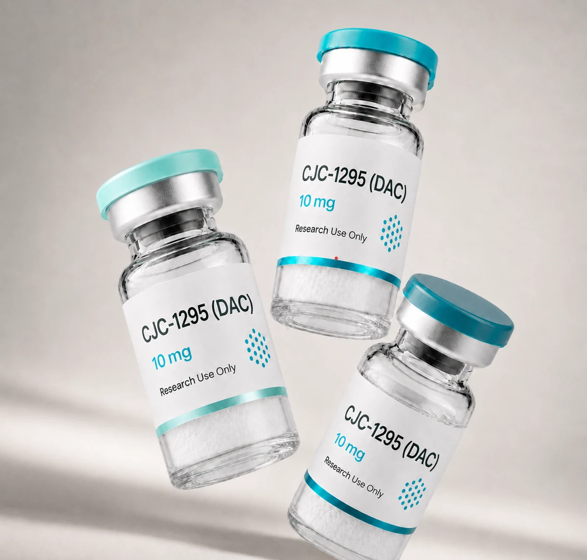 CJC-1295 with DAC vial, mock product photograph, view 3
