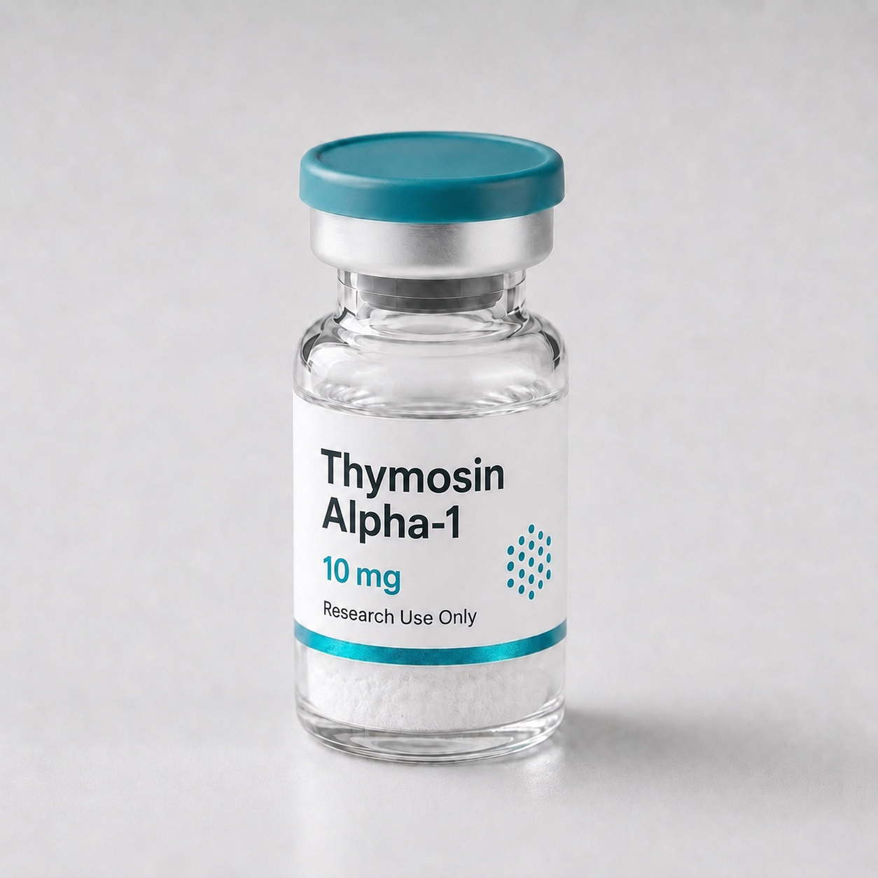 Thymosin Alpha-1 vial, mock product photograph