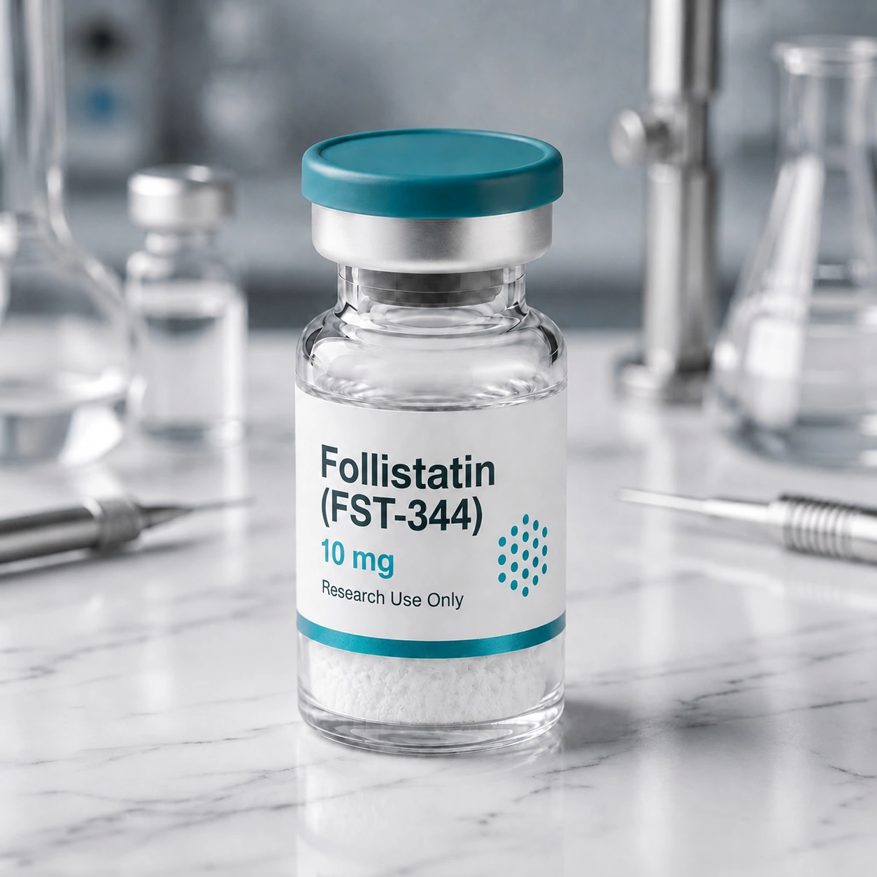 Follistatin (FST-344) vial, mock product photograph