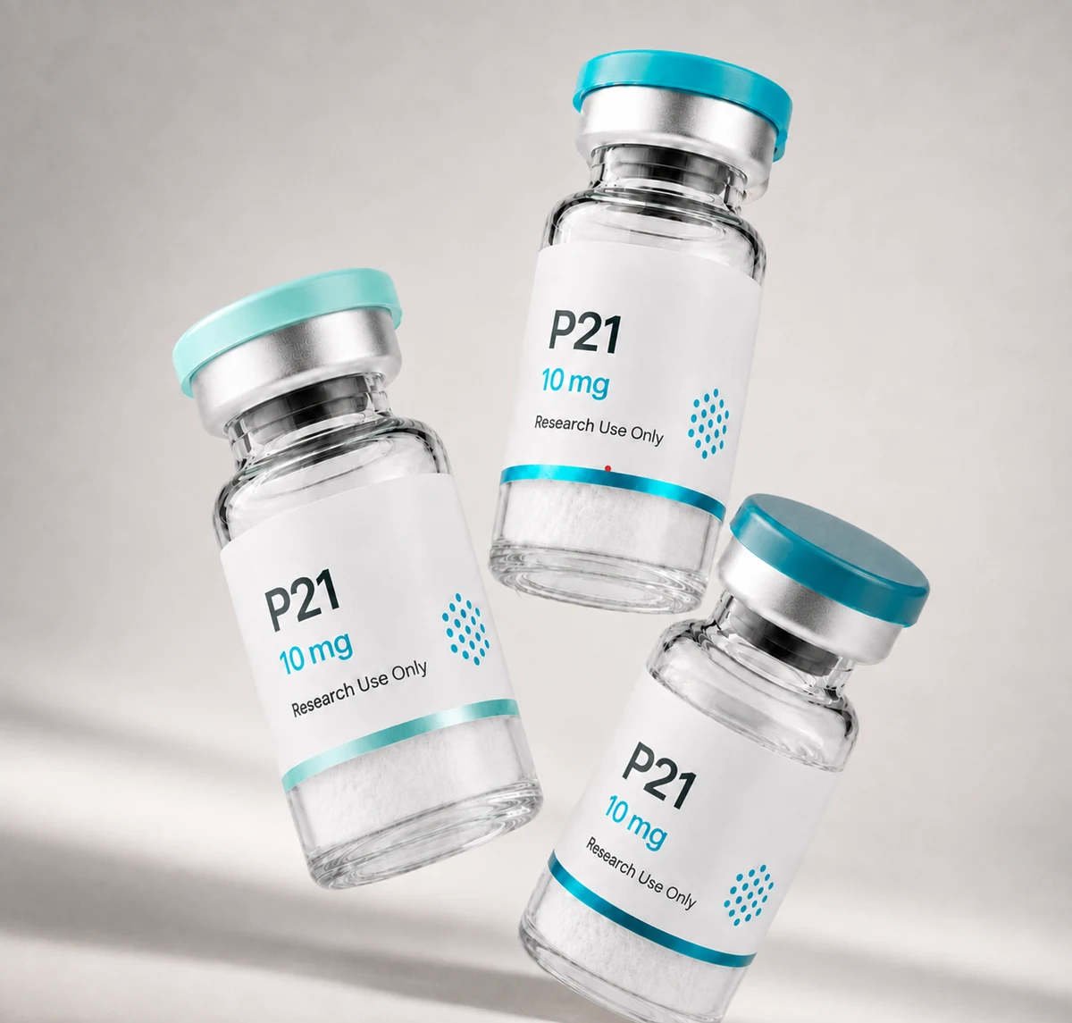 P21 vial, mock product photograph, view 3