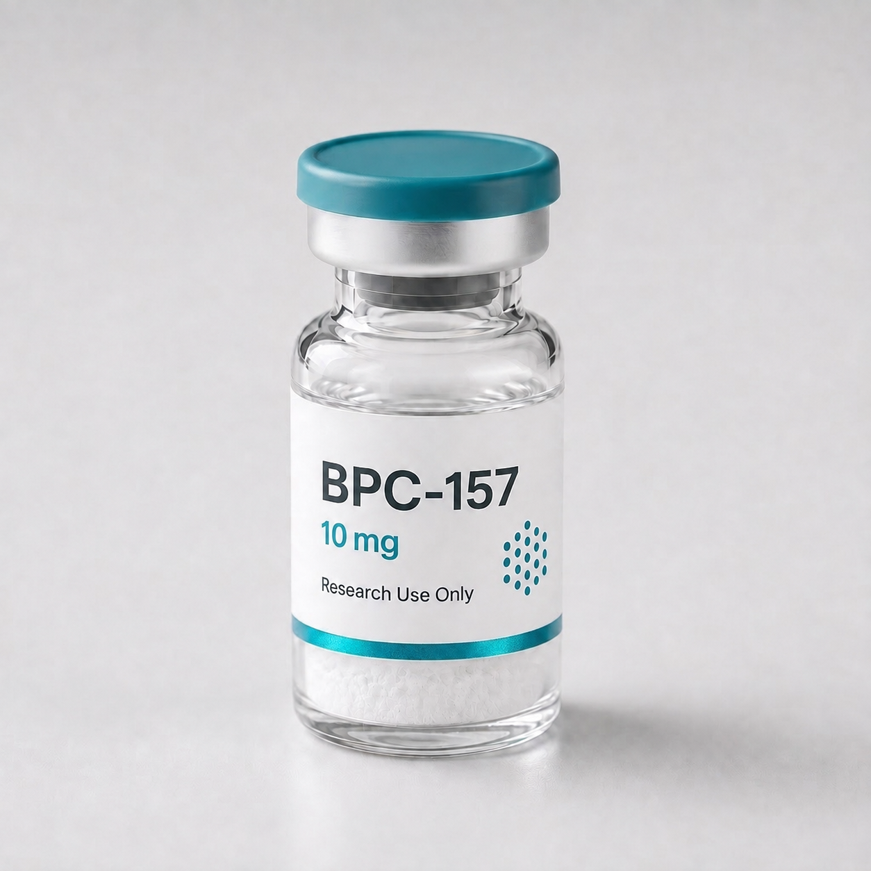 BPC-157 vial, mock product photograph