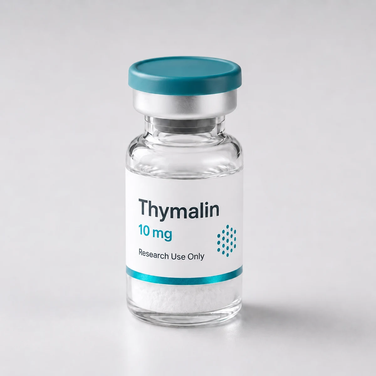 Thymalin vial, mock product photograph