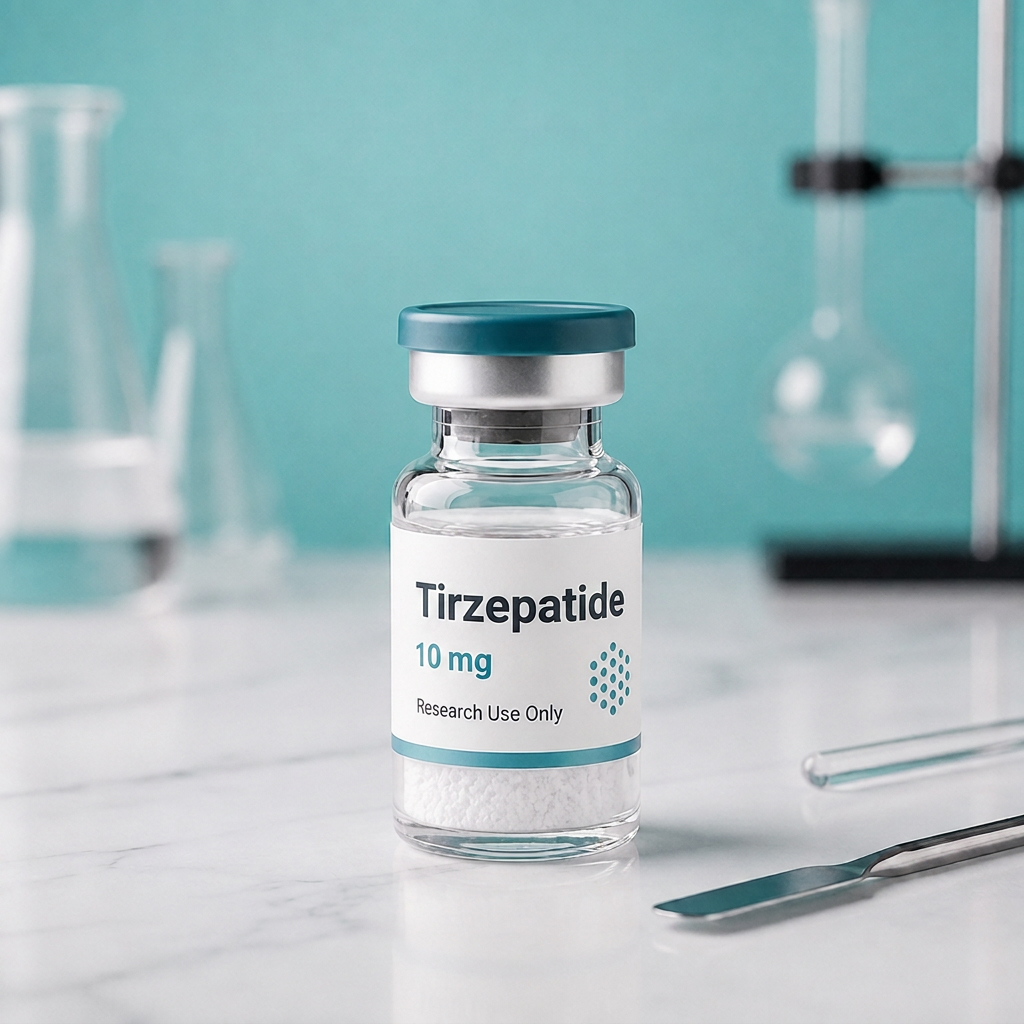 Tirzepatide, mock product photograph