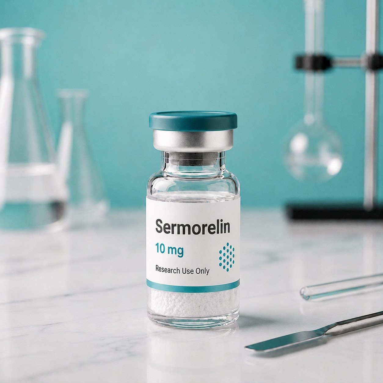 Sermorelin, mock product photograph