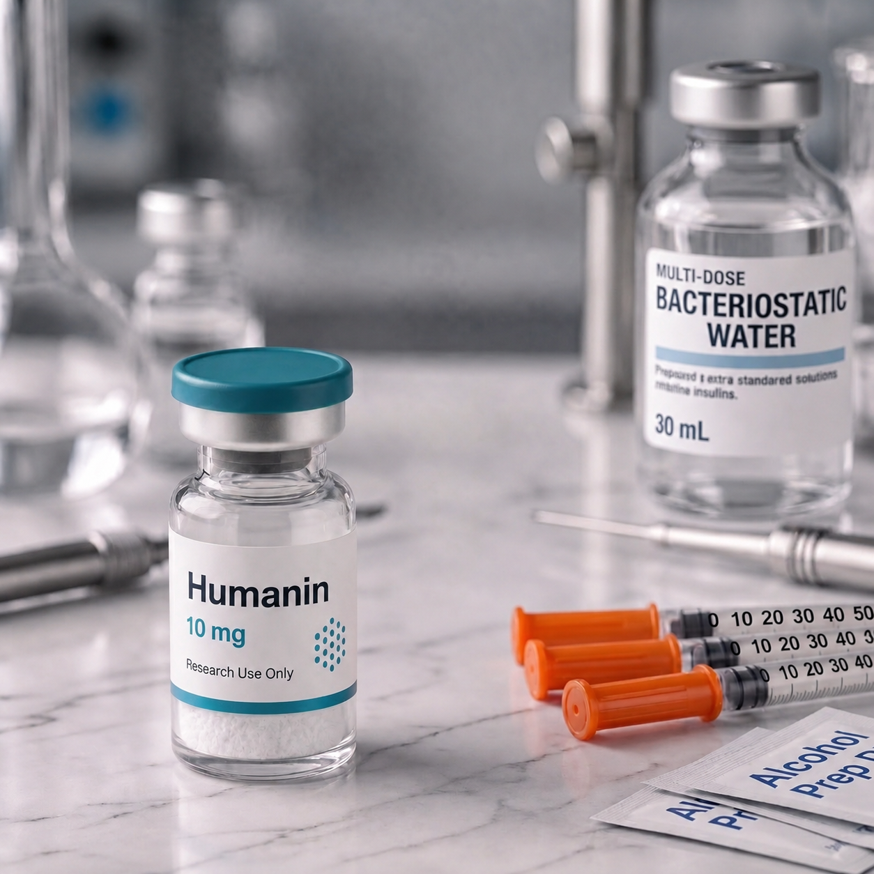Humanin, mock product photograph