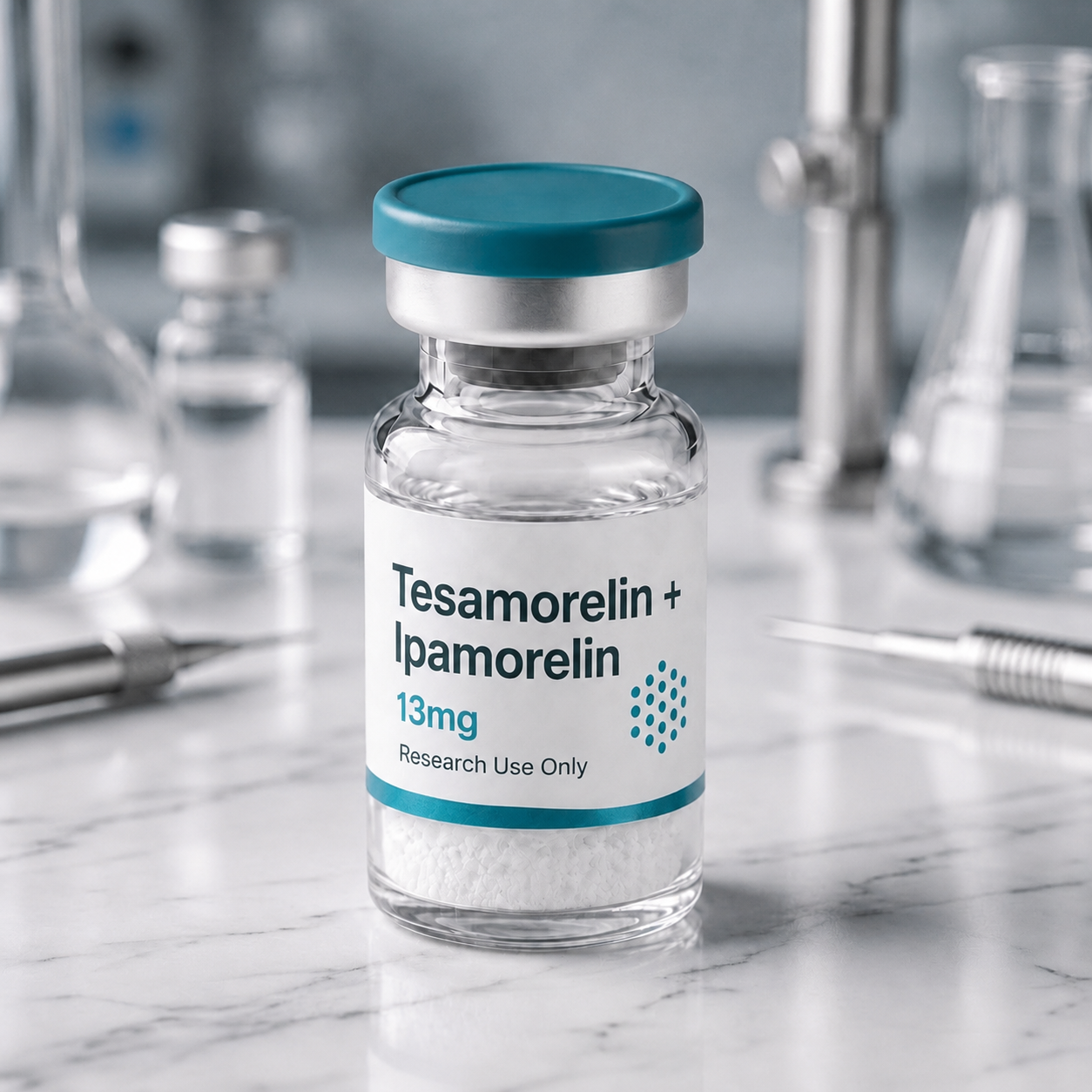 Tesamorelin + Ipamorelin blend vial