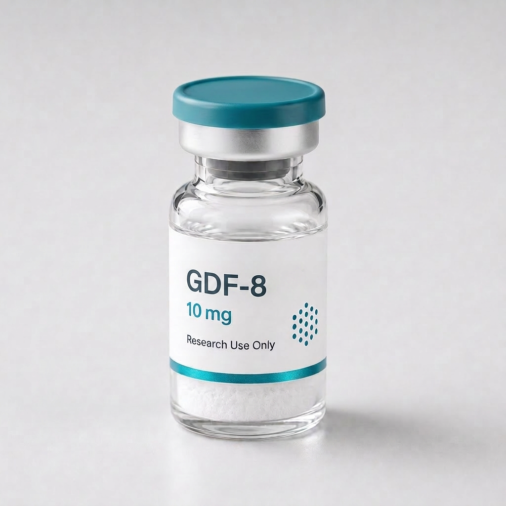 GDF-8 (Myostatin) vial, mock product photograph