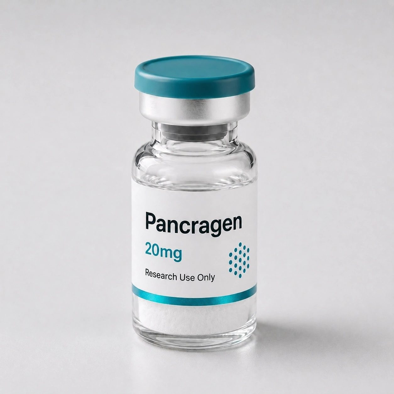 Pancragen vial, mock product photograph