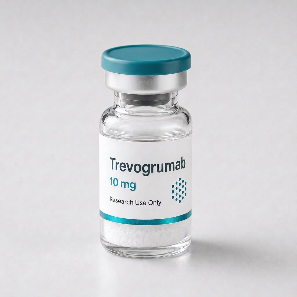Trevogrumab vial, mock product photograph
