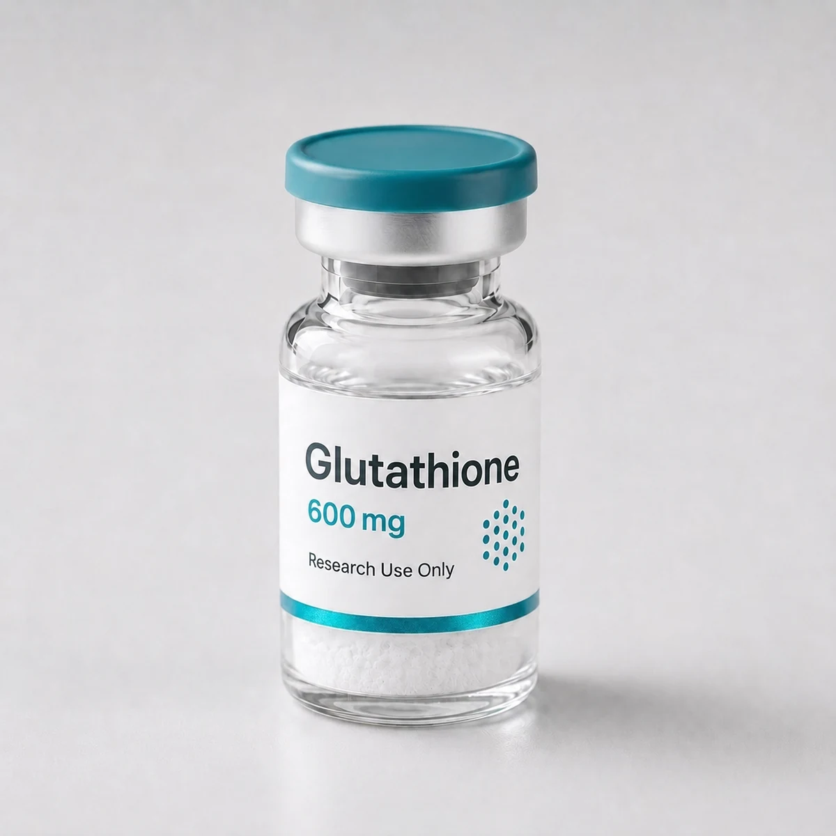 Glutathione vial, mock product photograph