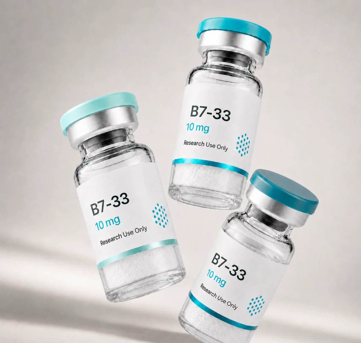 B7-33 vial, mock product photograph, view 3