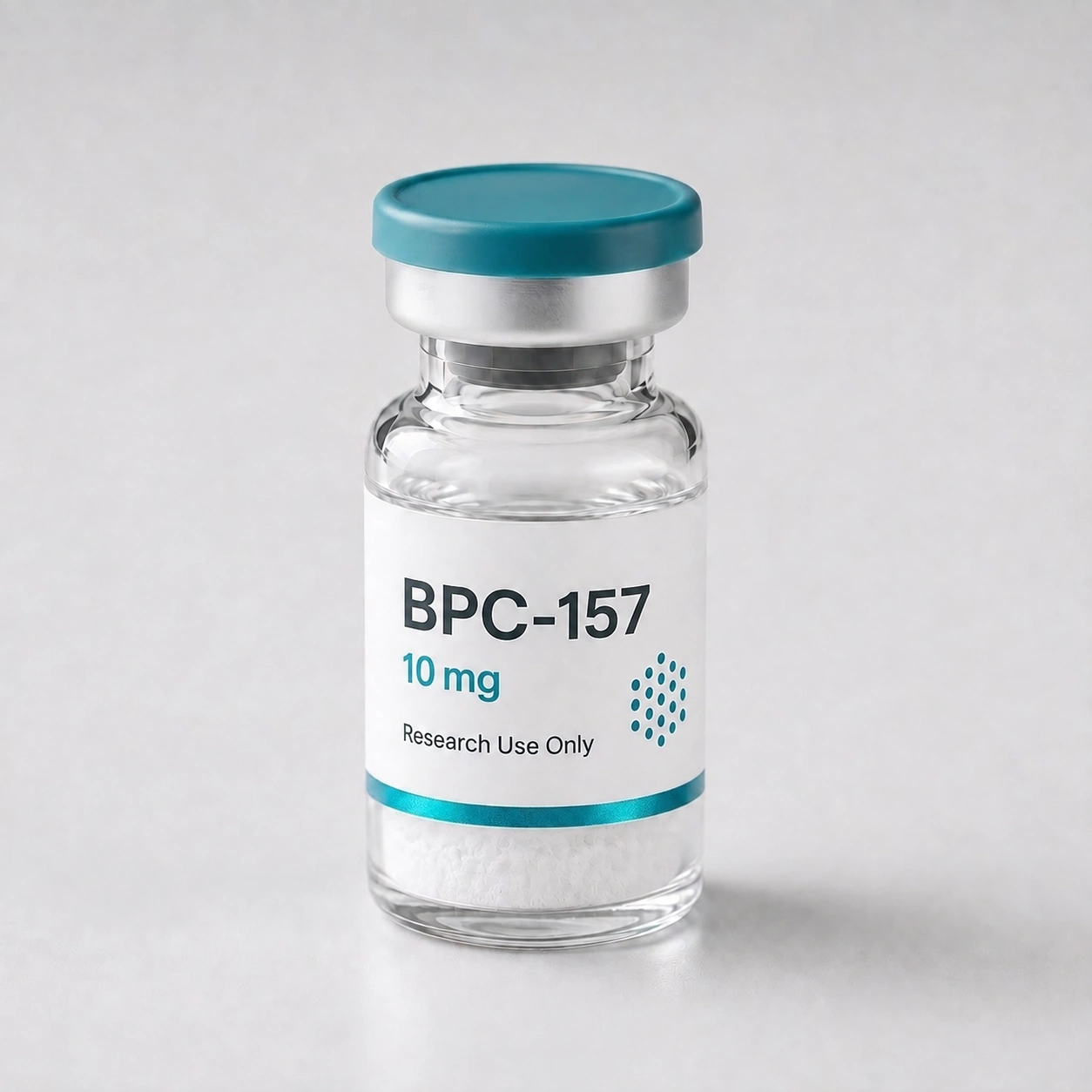 BPC-157 vial, mock product photograph, view 2
