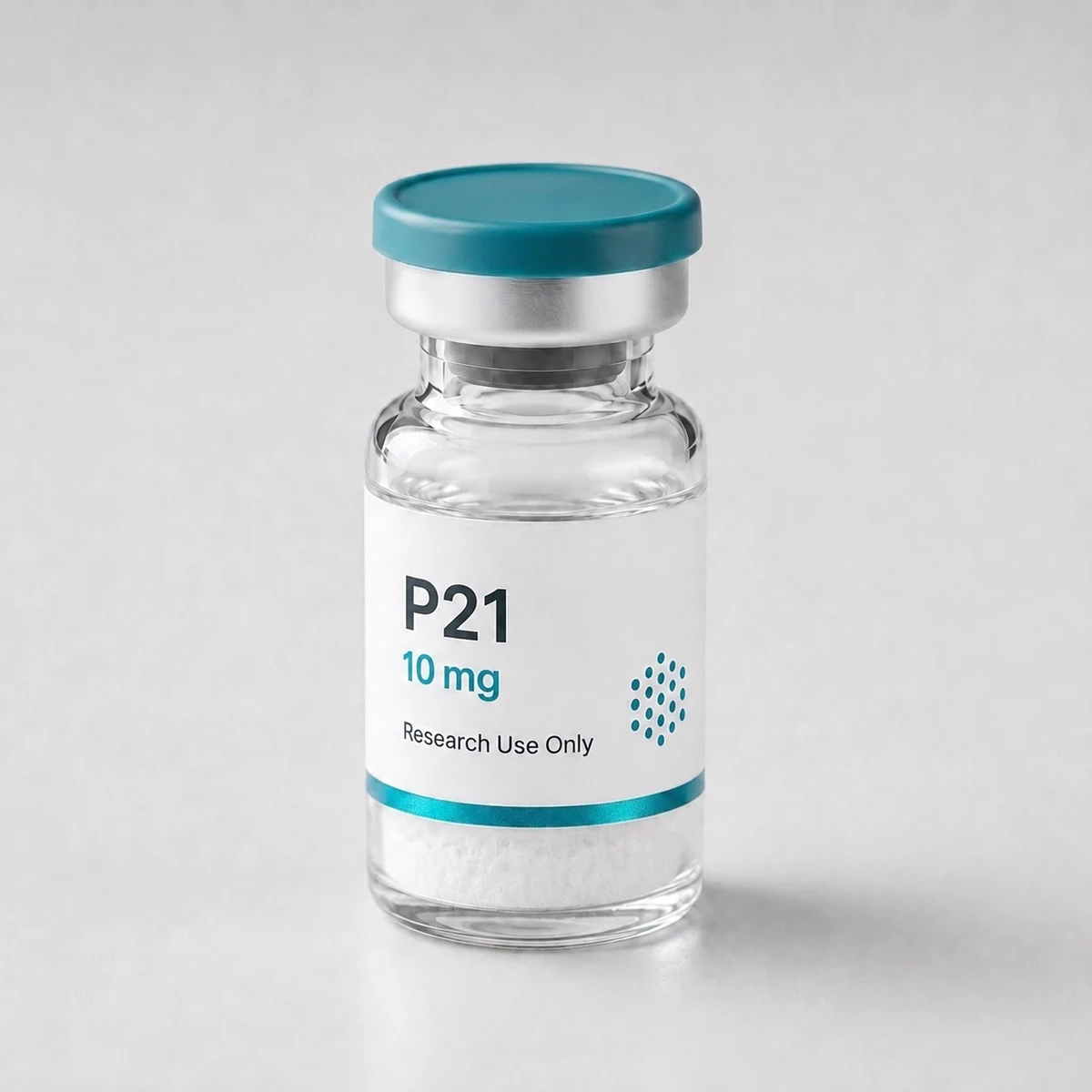 P21 vial, mock product photograph