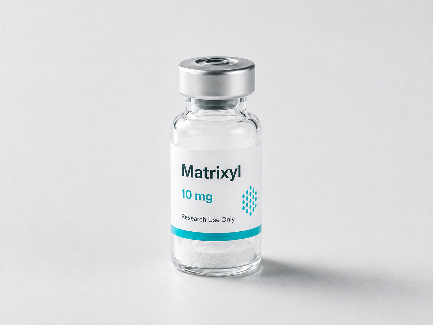 Research vial labeled Matrixyl containing white powder